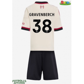 Liverpool Ryan Gravenberch #38 Bortaställ Barn 2025-26 Kortärmad (+ Korta byxor)